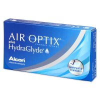 Lentile de contact lunare Air Optix plus HydraGlyde (3 lentile)