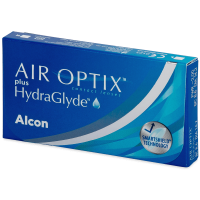 Lentile de contact lunare Air Optix plus HydraGlyde (6 lentile)