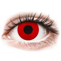 Lentile de contact colorate ColourVUE Crazy Lens - Red Devil - fără dioptrie (2 lentile)