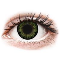 Lentile de contact colorate ColourVUE BigEyes Party Green - fără dioptrie (2 lentile)