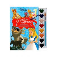 Disney: Sa pictam impreuna! Carte de colorat cu pensula si acuarele