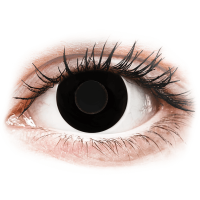 Lentile de contact colorate CRAZY LENS - Black Out - lentile zilnice cu dioptrie (2 lentile)