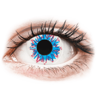 Lentile de contact colorate CRAZY LENS - Harlequin - lentile zilnice cu dioptrie (2 lentile)
