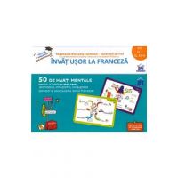 Invat usor la franceza. 50 de harti mentale - Clasa pregatitoare - 2 - Stephanie Eleaume Lachaud