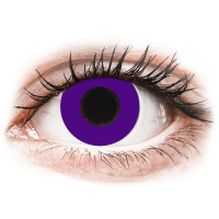 Lentile de contact colorate CRAZY LENS - Solid Violet - lentile zilnice cu dioptrie (2 lentile)