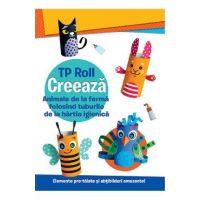 Creeaza. Animale de la ferma folosind tuburile de la hartia igienica