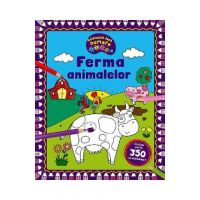 Coloreaza dupa numere. Ferma animalelor