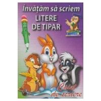 Invatam sa scriem litere de tipar - Caiet de scriere