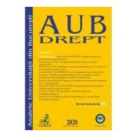 Analele Universitatii din Bucuresti, Seria Drept, 2020