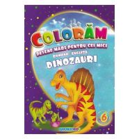 Coloram desene mari pentru cei mici: Dinozauri