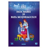 Fata babei si fata mosneagului. Carte de colorat cu povesti