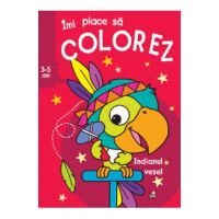 Imi place sa colorez. Indianul vesel 3-5 ani