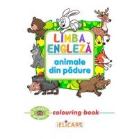 Limba engleza: Animale din padure (Colouring Book)