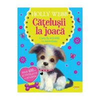 Catelusii la joaca. Carte de activitati cu autocolante - Holly Webb