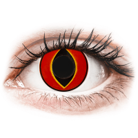 Lentile de contact colorate ColourVUE Crazy Lens - Mad Frog - plano (2 lenses)