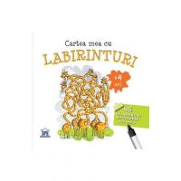 Cartea mea cu labirinturi. 46 de labirinturi refolosibile + o carioca 4 ani+