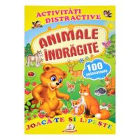 Activitati distractive: Animale indragite. 100 autocolante