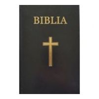 Biblia medie, 063, coperta vinil tare, neagra, cu cruce