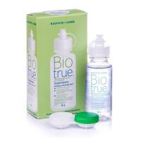 Solutie intretinere lentile de contact Biotrue 60 ml + suport lentile cadou
