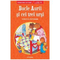 Bucle Aurii si cei trei ursi. Poveste cu pictograme Nivelul 1