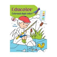 Educolor: La ferma. Coloreaza dupa coduri
