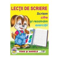 Lectii de scriere. Scriem cifre si rezolvam exercitii
