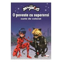 O poveste cu supereroi. Carte de colorat