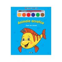 Animale acvatice - Miracolul culorilor - Carte de colorat
