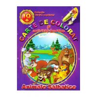 Animale salbatice - Carte de colorat si activitati practice