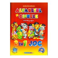 Alfabetul si cifrele. Exercitii grafice - Carte de colorat