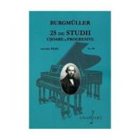 25 de studii usoare si progresive pentru pian. Opus 100 - Burgmuller