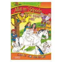 Alba ca Zapada si cei sapte pitici - Carte de colorat