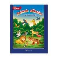 3-4 Ani - Animale salbatice - Carte de colorat