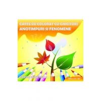 Carte de colorat cu ghicitori - Anotimpuri si fenomene