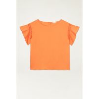 Bluza cu maneci scurte cu volane
