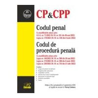 Codul penal. Codul de procedura penala. Editia a 28-a actualizata la 4 septembrie 2022 - Petrut Ciobanu