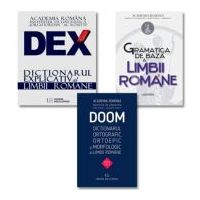 Pachet complet gramatica: Dictionarul explicativ, Dictionarul Ortografic, Ortoepic, Morfologic si Gramatica de baza - Academia Romana