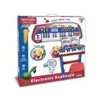 Orga electronica rosie cu scaun si microfon, Bontempi