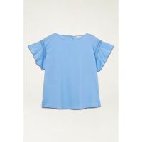 Bluza cu maneci scurte cu volane