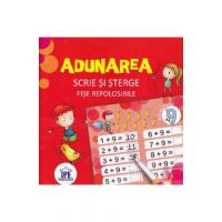 Adunarea. Scrie si sterge. Fise refolosibile