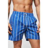 Pantaloni scurti de baie cu model in dungi Raya