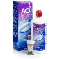 Solutie intretinere lentile de contact AO Sept Plus 360 ml + suport lentile cadou