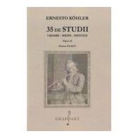 35 de studii usoare, medii, dificile. Opus 33 pentru flaut - Ernesto Kohler