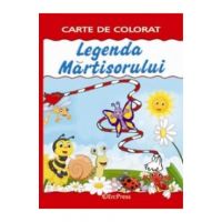 Legenda martisorului. Carte de colorat