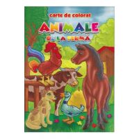 Animale de la ferma - Carte de colorat