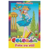 Coloram fete cu stil. Privim si coloram