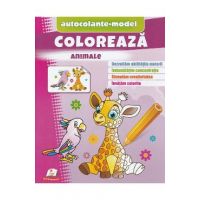 Coloreaza animale. Autocolante model