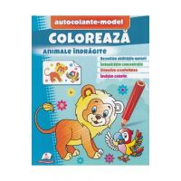 Coloreaza animale indragite. Autocolante model
