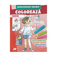 Coloreaza Lucia. Autocolante model