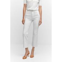 Blugi crop cu margini franjurate Sienna